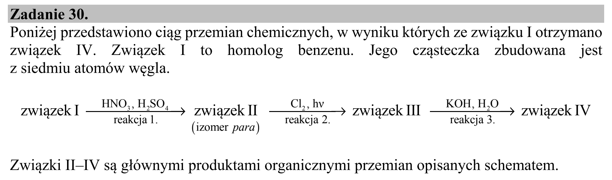 Matura, maj 2018, wstęp zadania 30