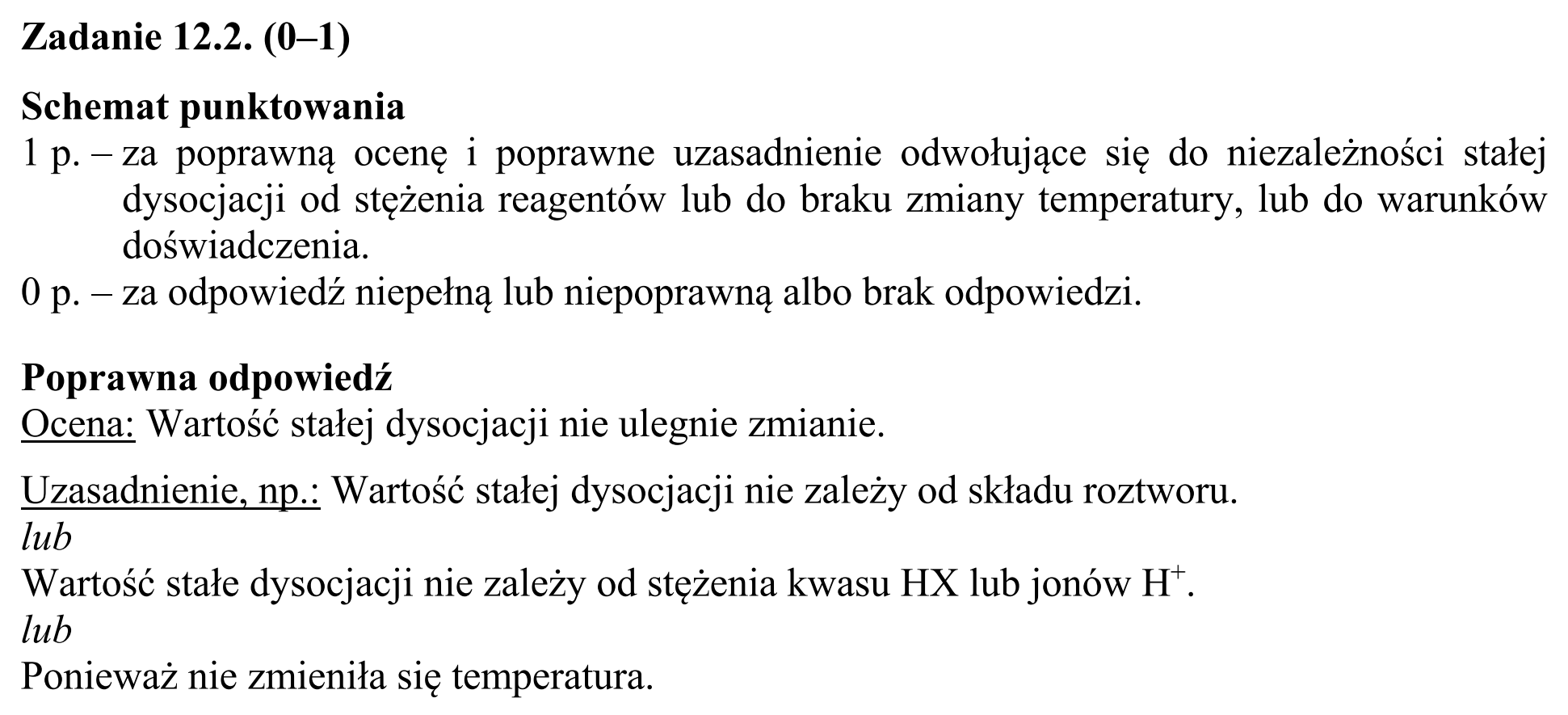 Matura, maj 2019, odpowiedź do zadania 12.2