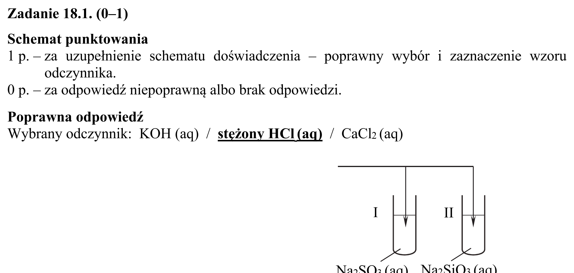 Matura, maj 2019, odpowiedź do zadania 18.1
