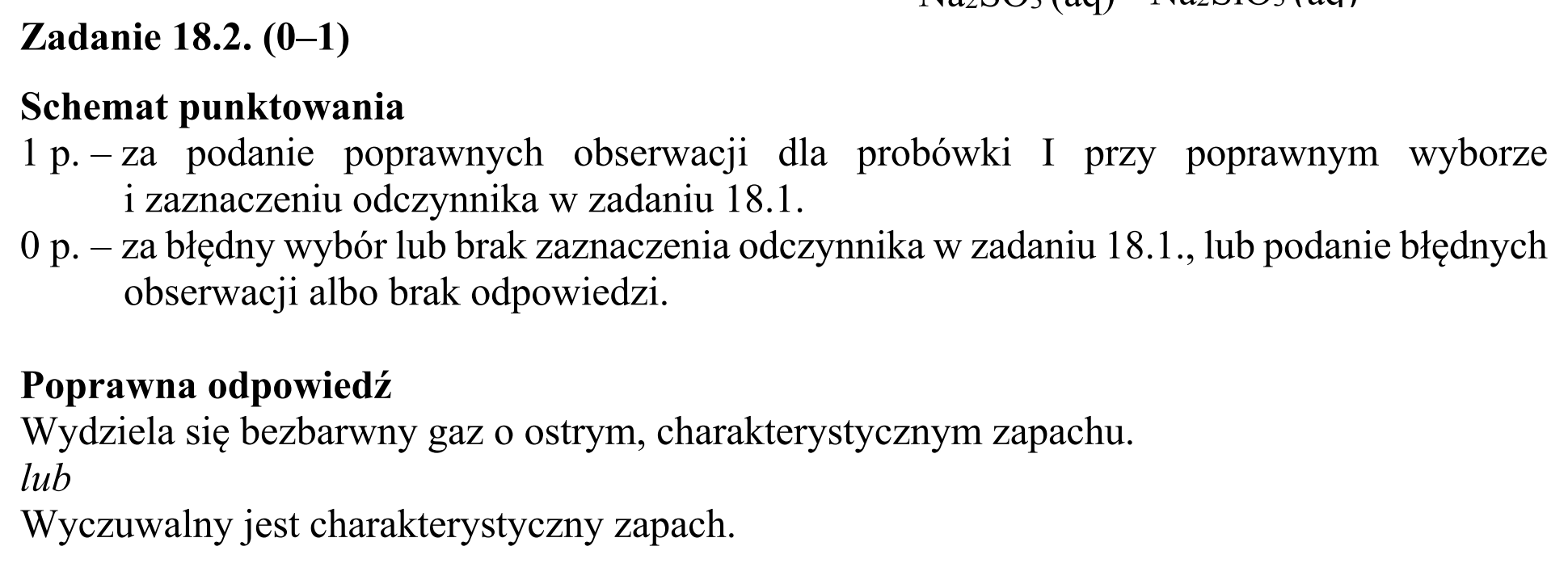 Matura, maj 2019, odpowiedź do zadania 18.2