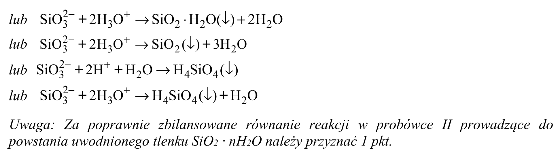 Matura, maj 2019, odpowiedź do zadania 18.3, fragment 2