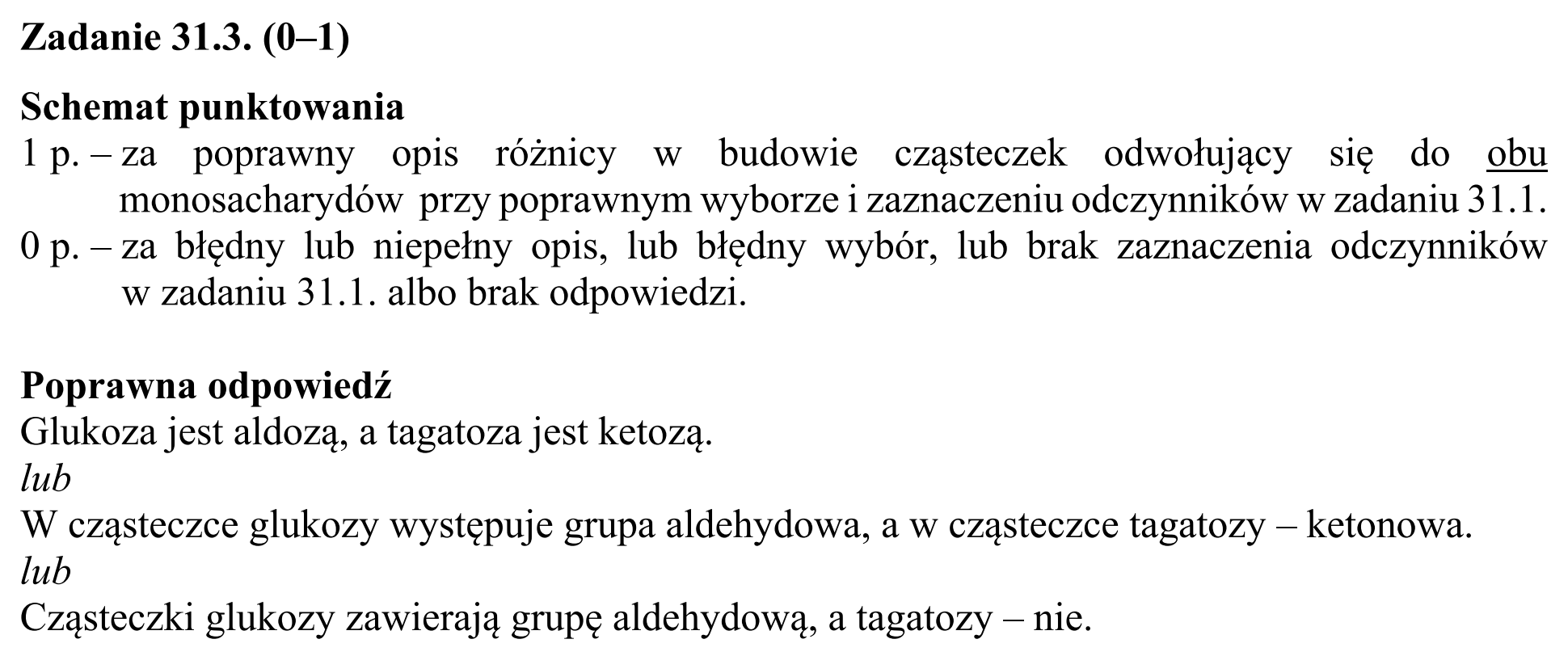 Matura, maj 2019, odpowiedź do zadania 31.3