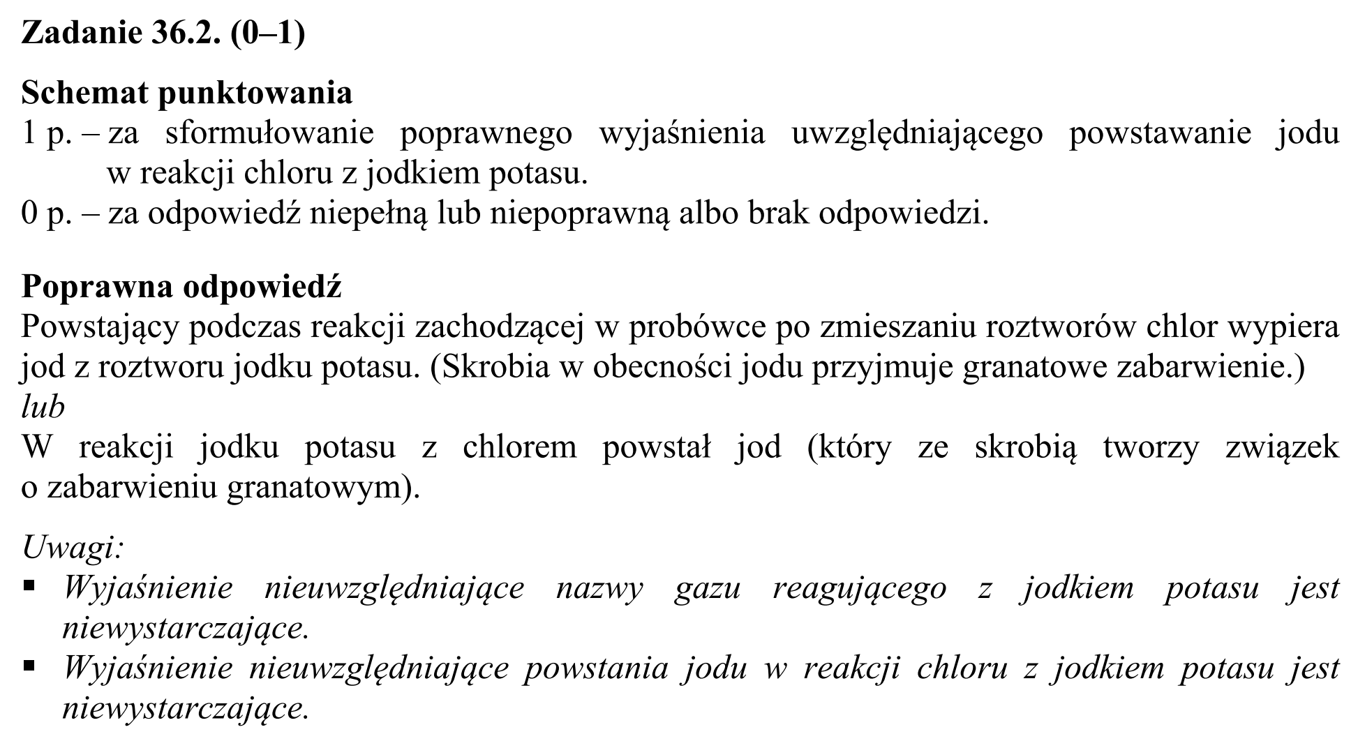 Matura, maj 2019, odpowiedź do zadania 36.2