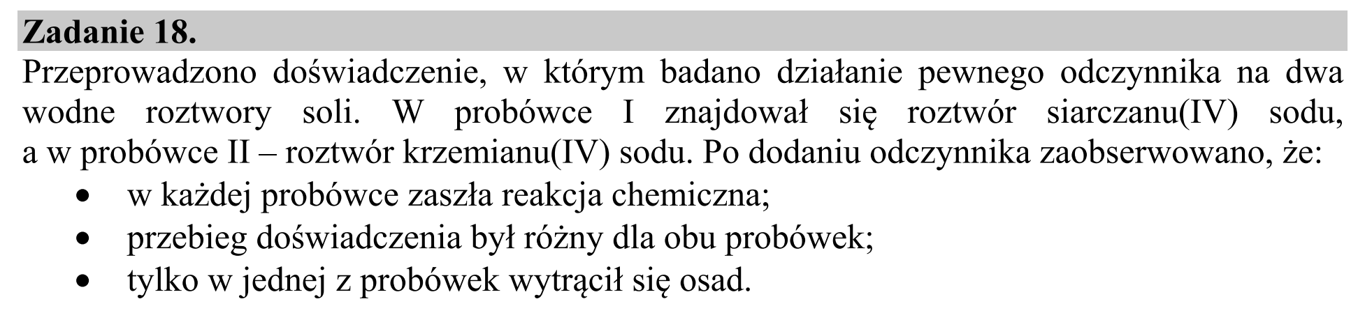 Matura, maj 2019, wstęp zadania 18