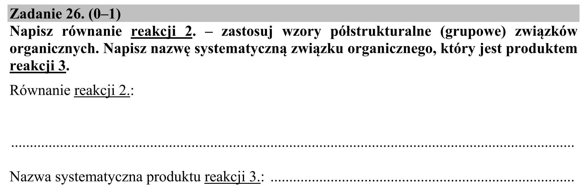 Matura, maj 2019, podgląd zadania 26