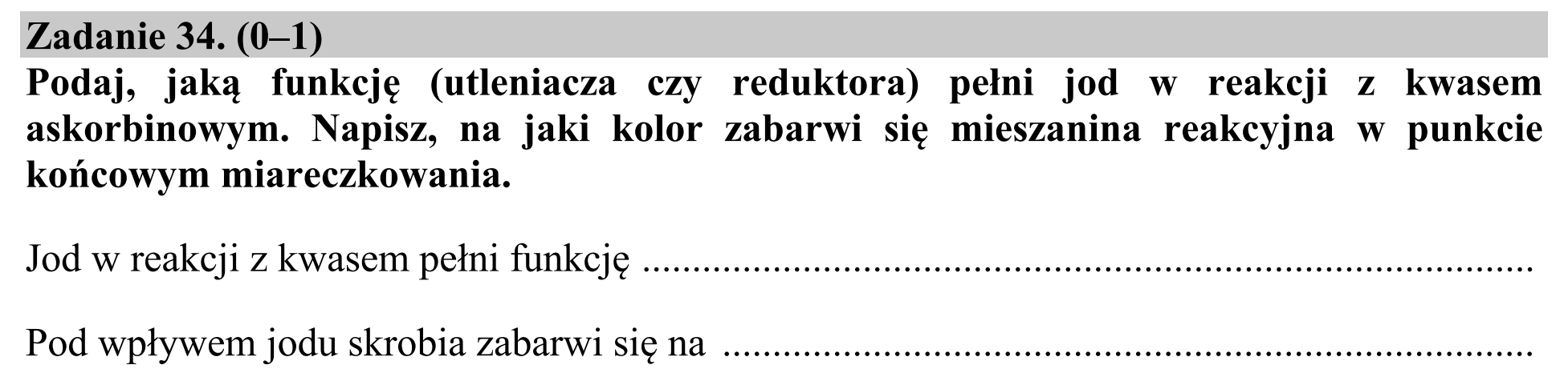 Matura, maj 2019, zadanie 34