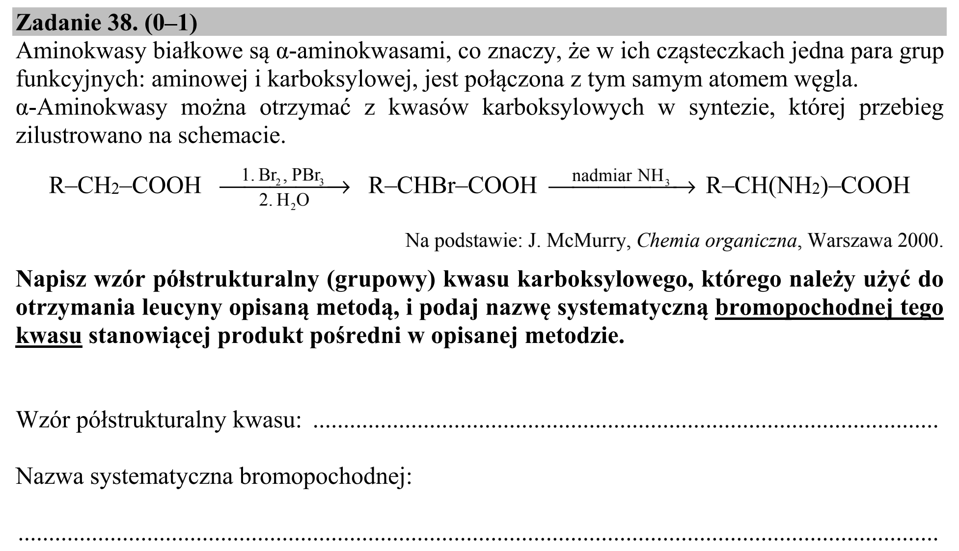 Matura, maj 2019, zadanie 38