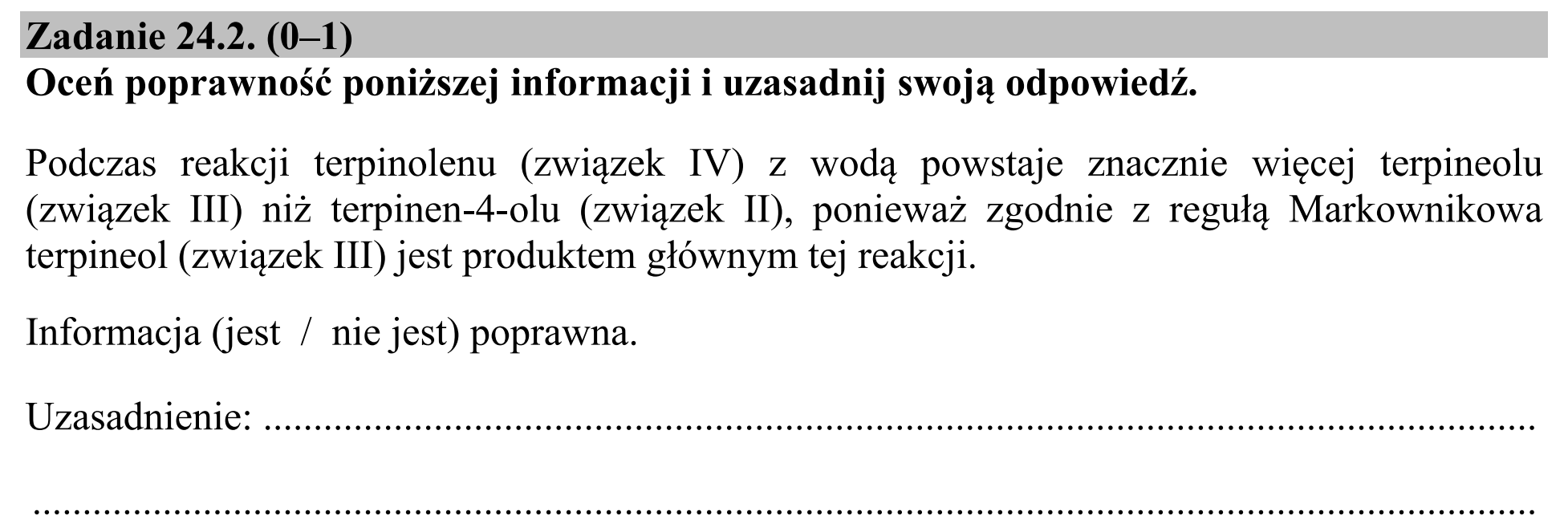 Matura, maj 2020, zadanie 24.2