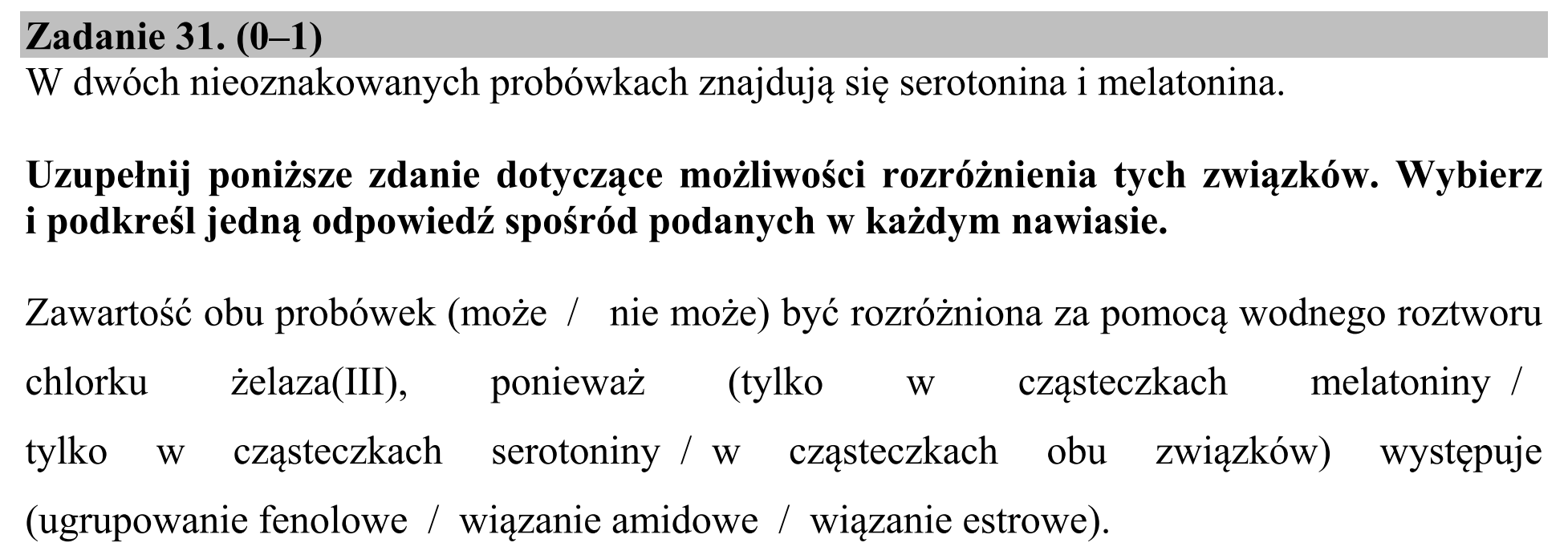 Matura, maj 2020, zadanie 31