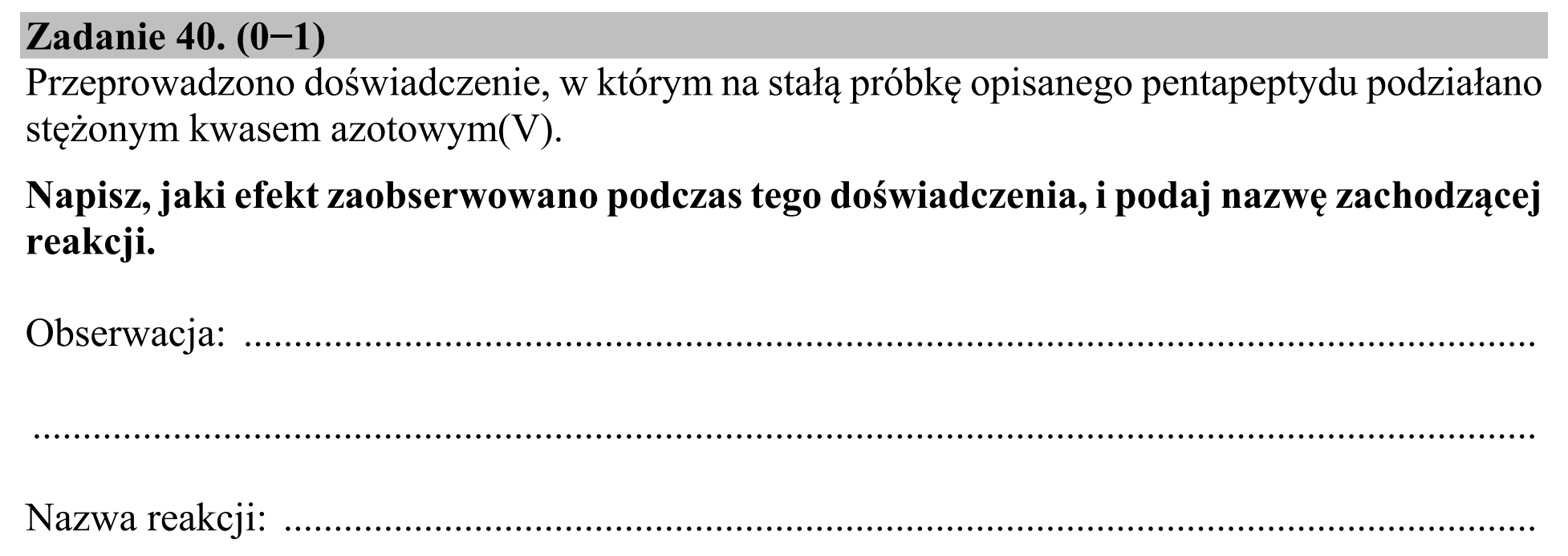 Matura, maj 2020, zadanie 40
