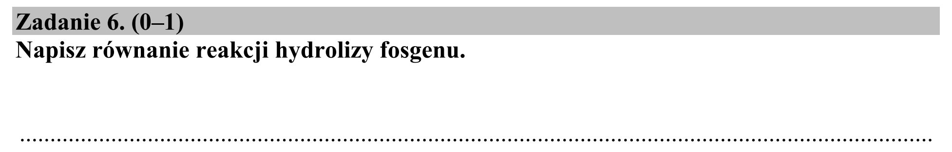 Matura, maj 2020, zadanie 6