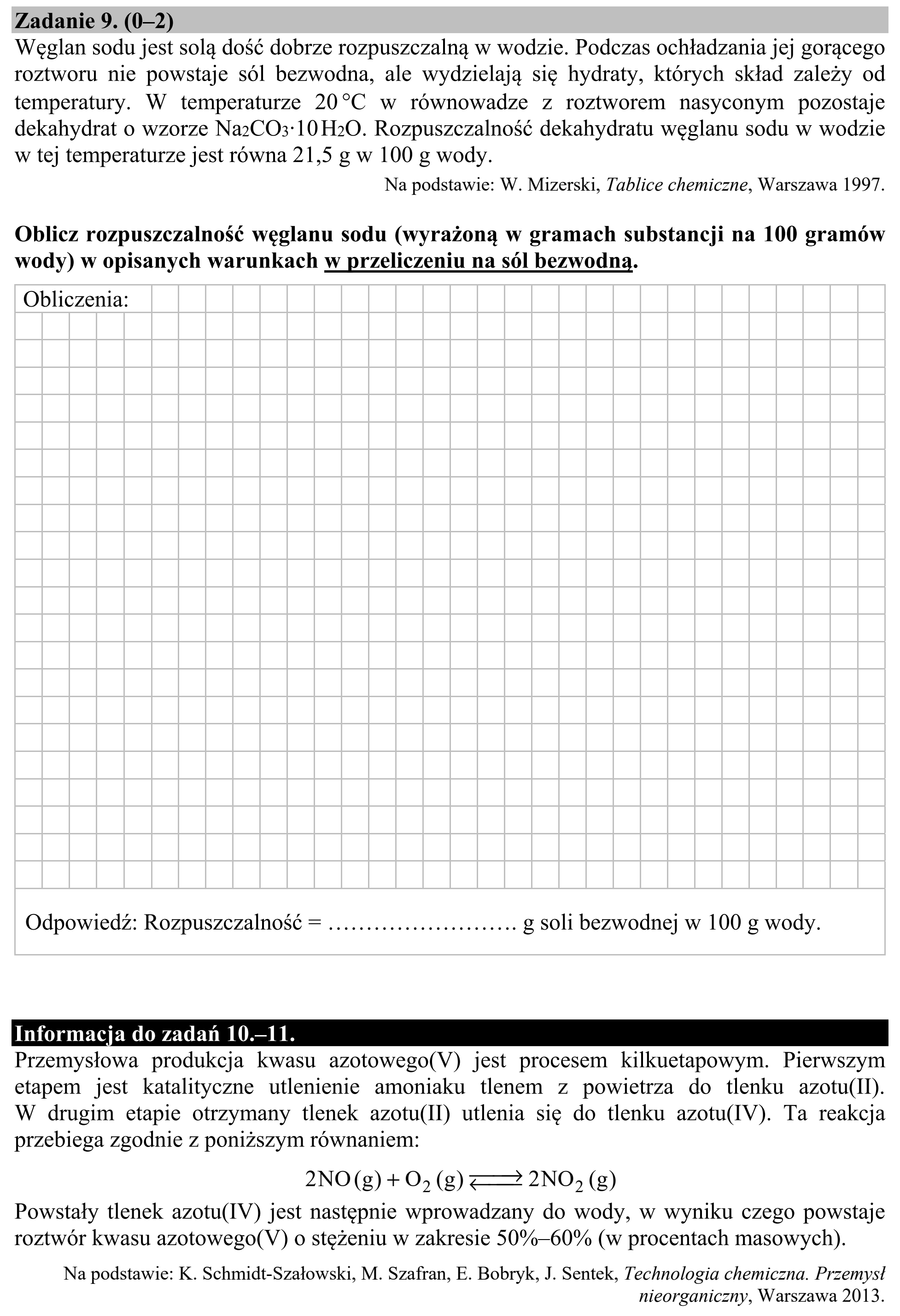 Matura, maj 2020, zadanie 9