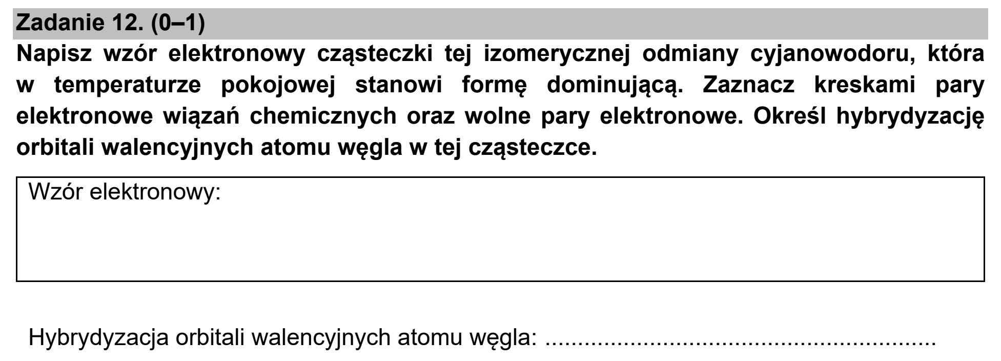 Matura, maj 2021, podgląd zadania 12