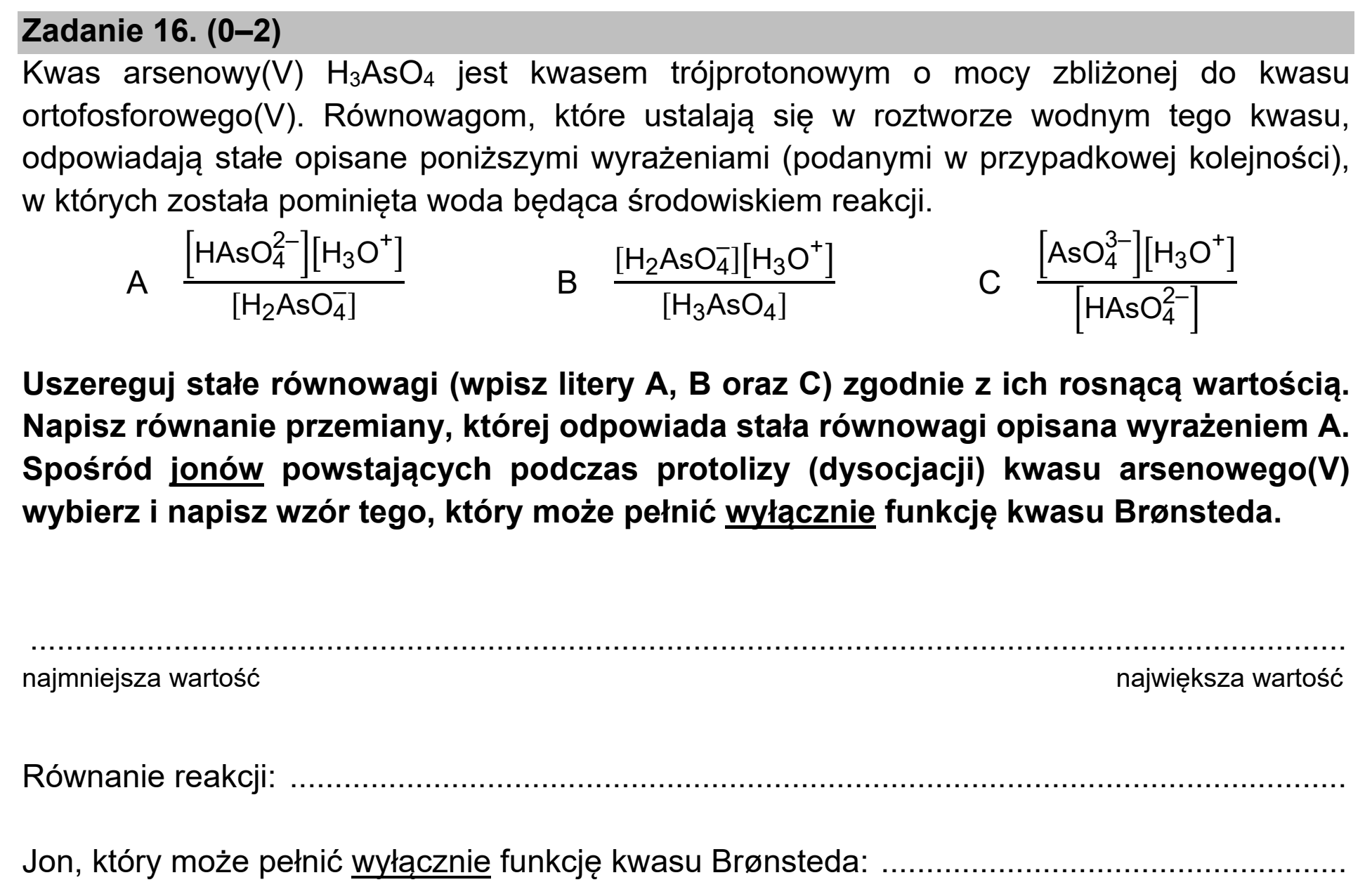Matura, maj 2021, podgląd zadania 16