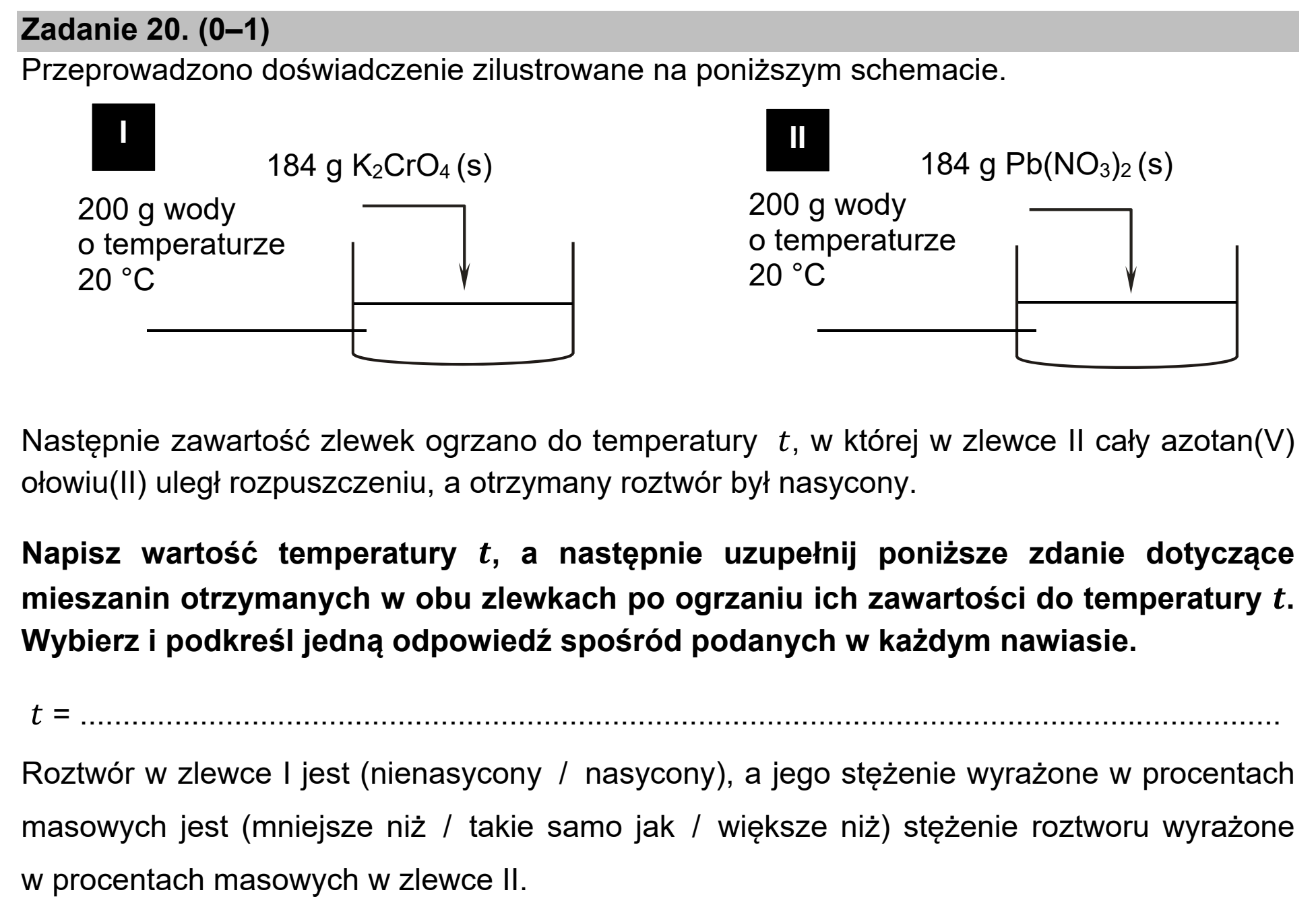 Matura, maj 2021, podgląd zadania 20