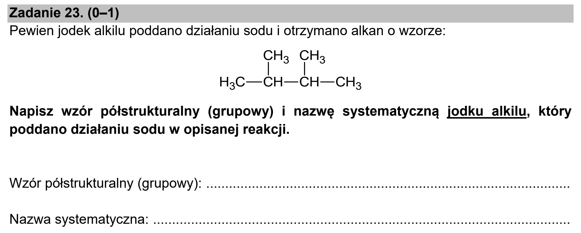 Matura, maj 2021, podgląd zadania 23