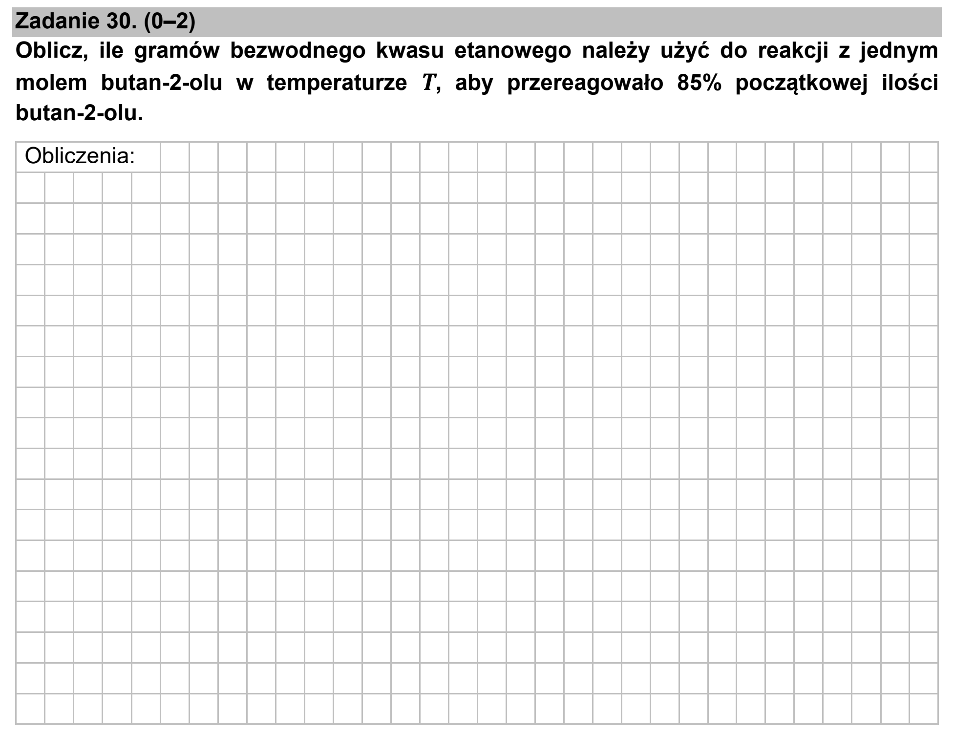 Matura, maj 2021, podgląd zadania 30