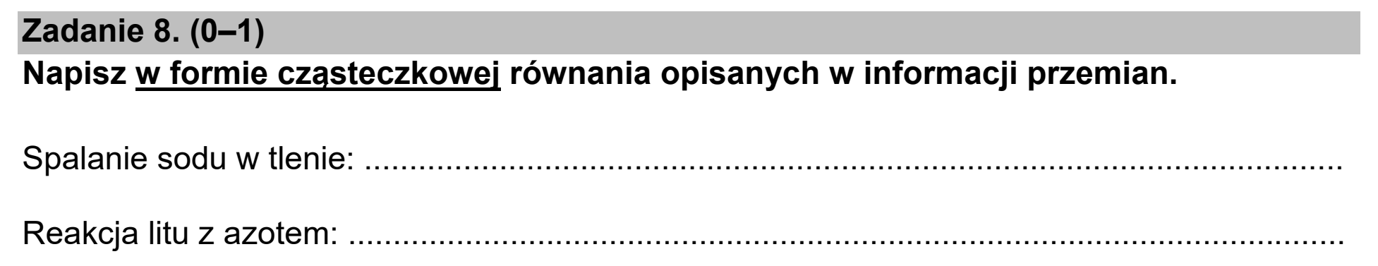 Matura, maj 2021, podgląd zadania 8
