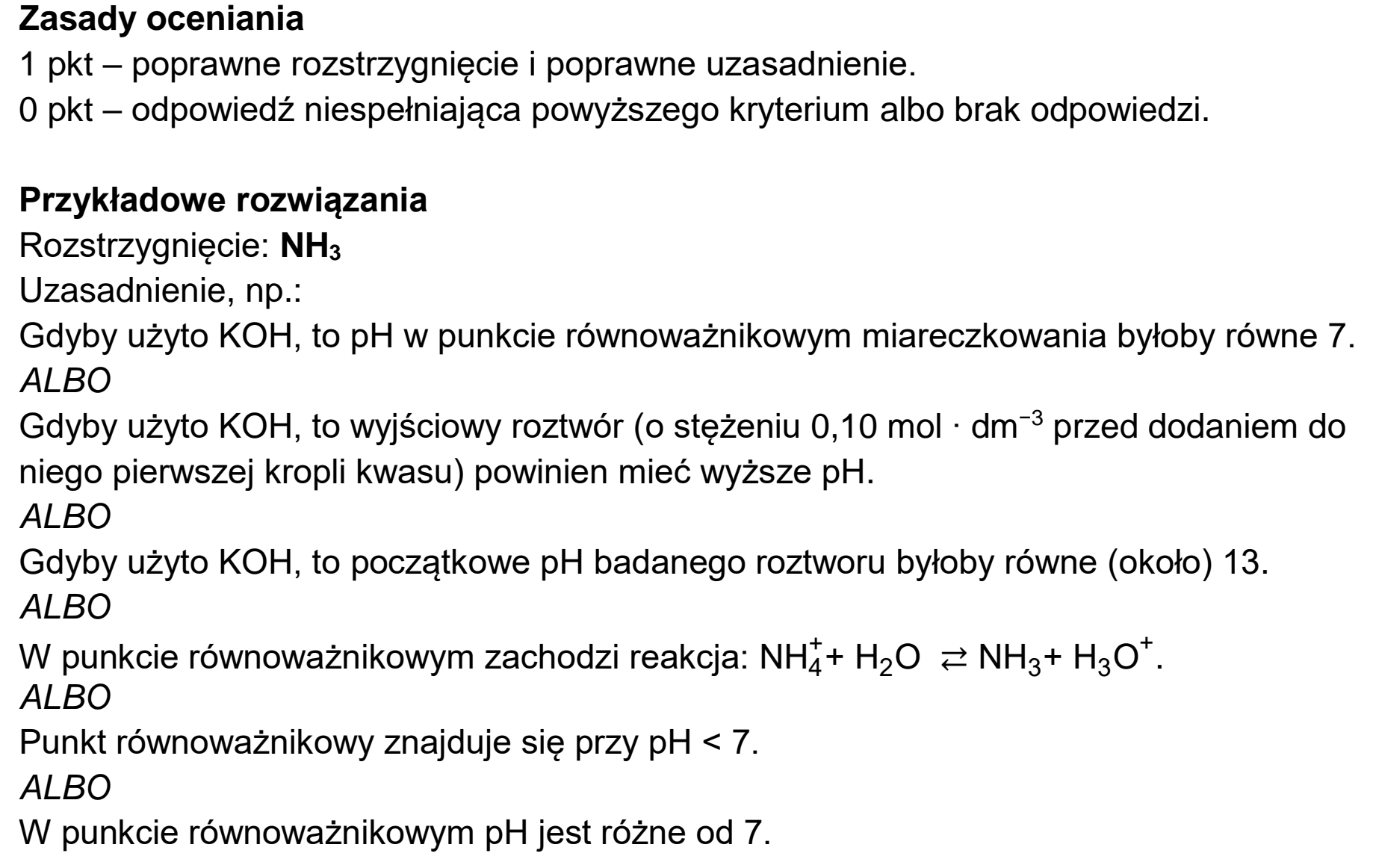 Matura, maj 2022, odpowiedź do zadania 18.1