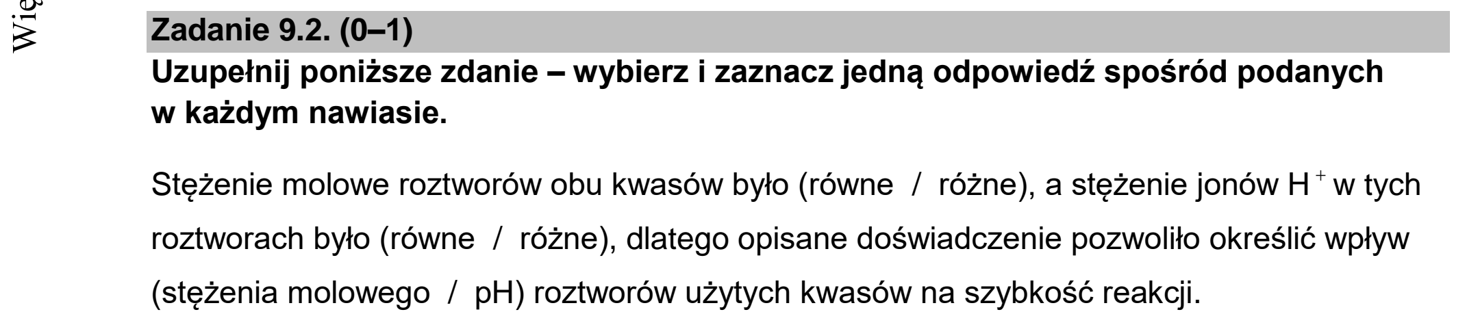 Matura, maj 2022, zadanie 9.2