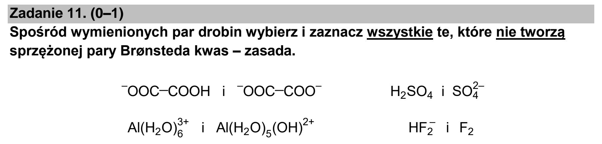 Matura, maj 2023, zadanie 11