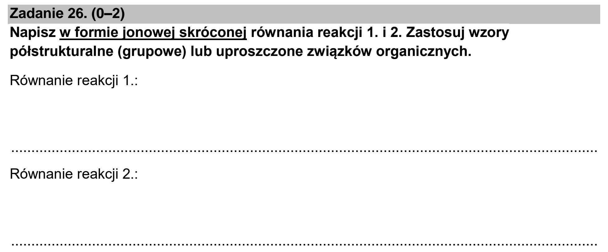 Matura, maj 2023, zadanie 26