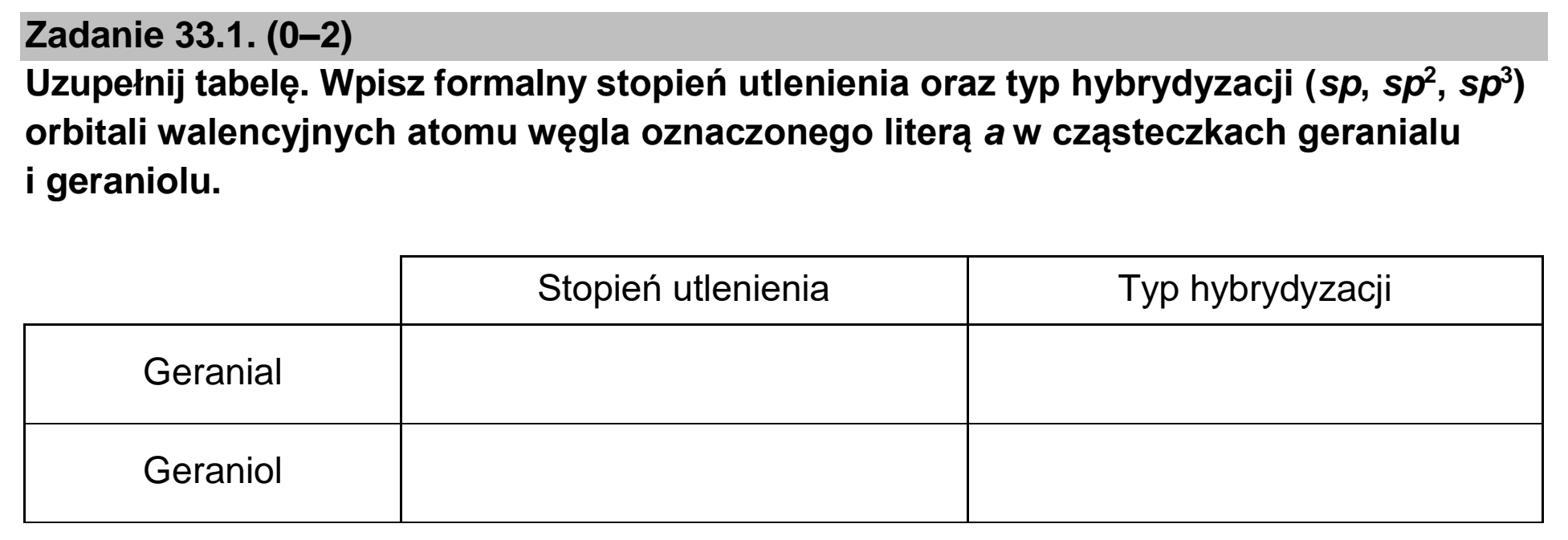 Matura, maj 2023, zadanie 33.1