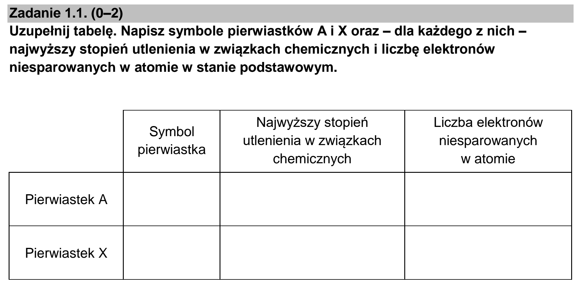 Matura, maj 2024, zadanie 1.1