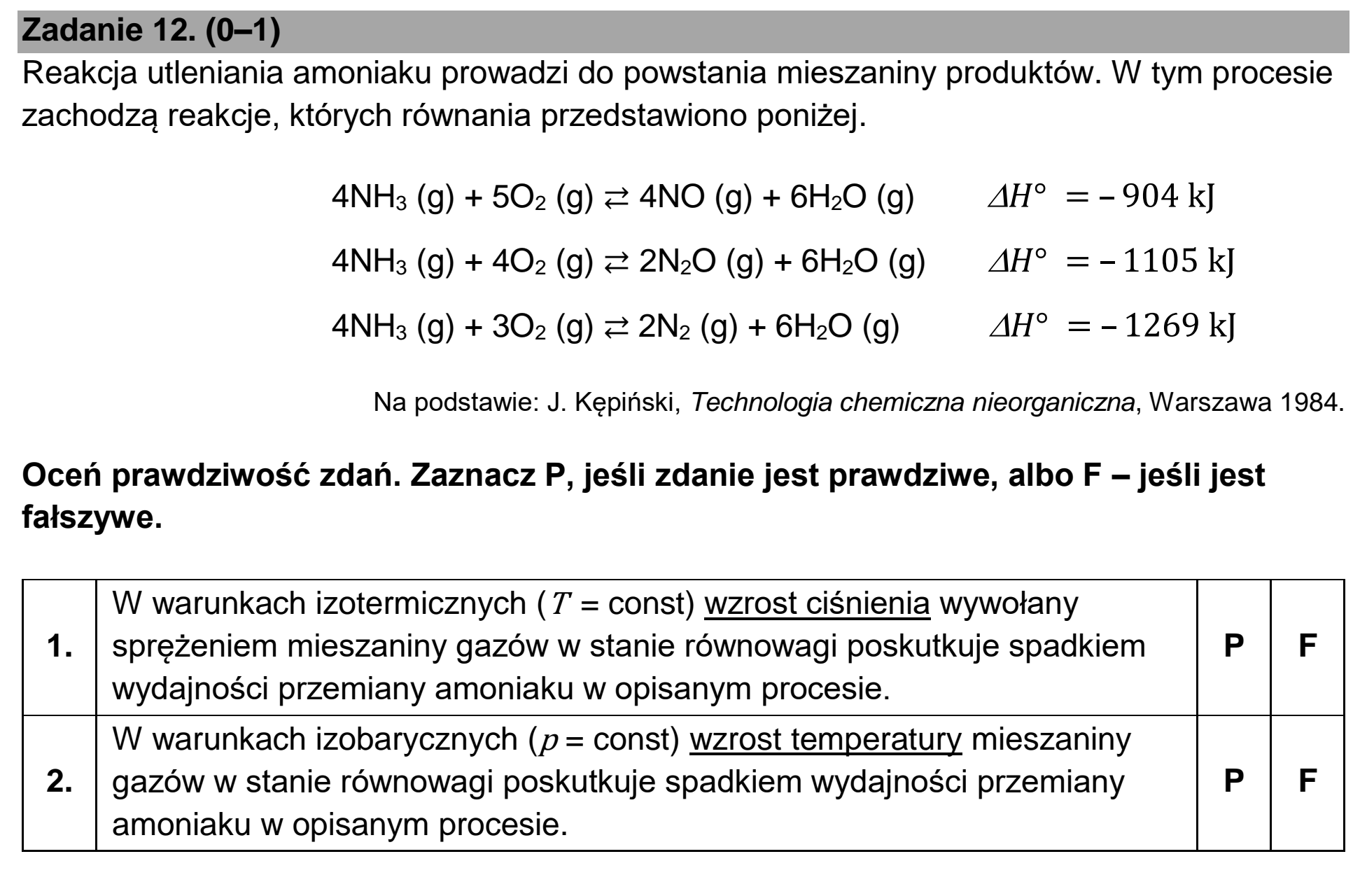 Matura, maj 2025, zadanie 12
