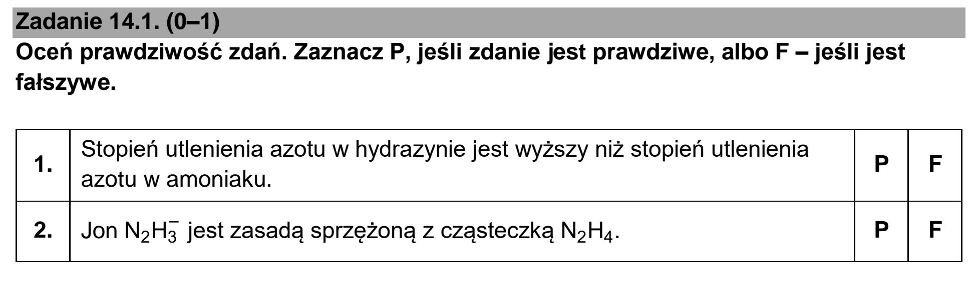 Matura, maj 2025, zadanie 14.1