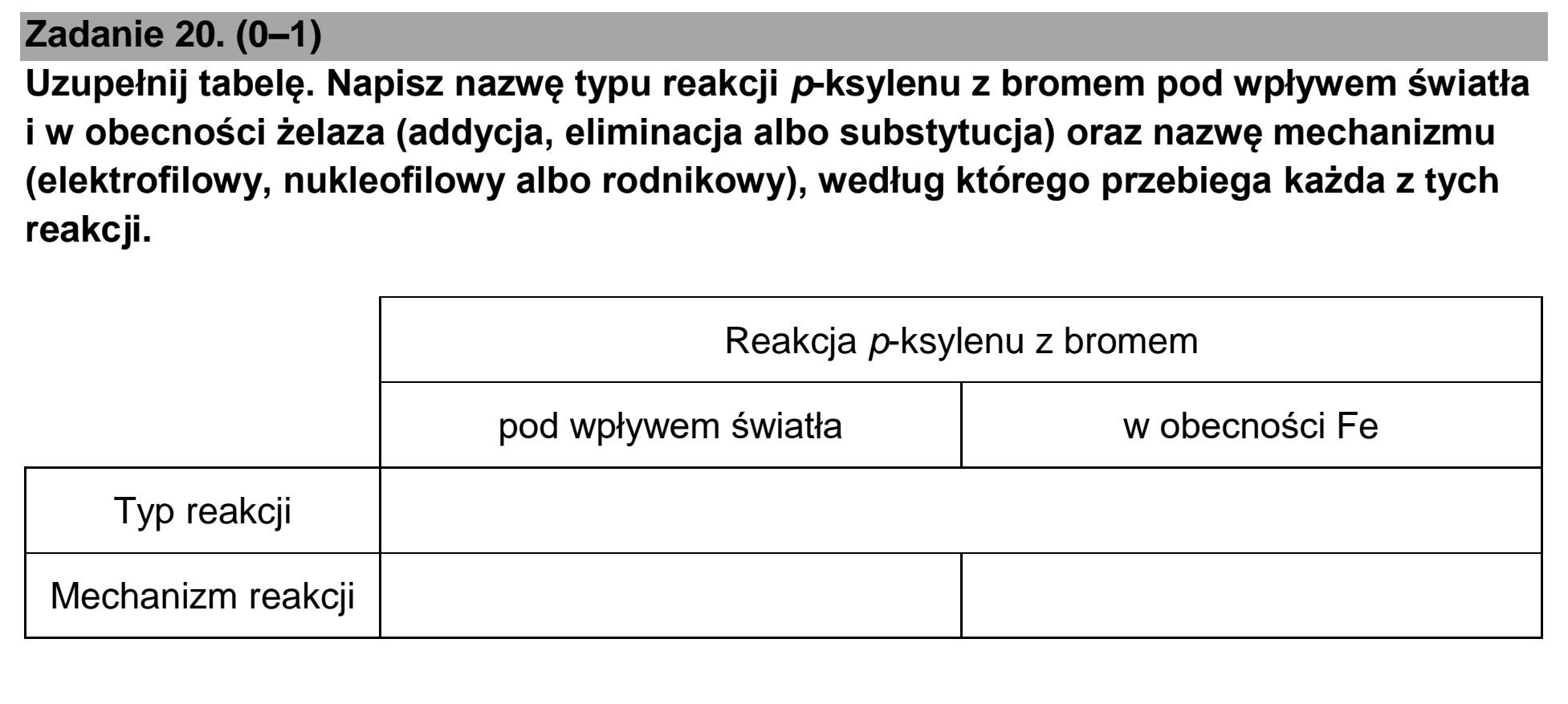 Matura, maj 2025, zadanie 20