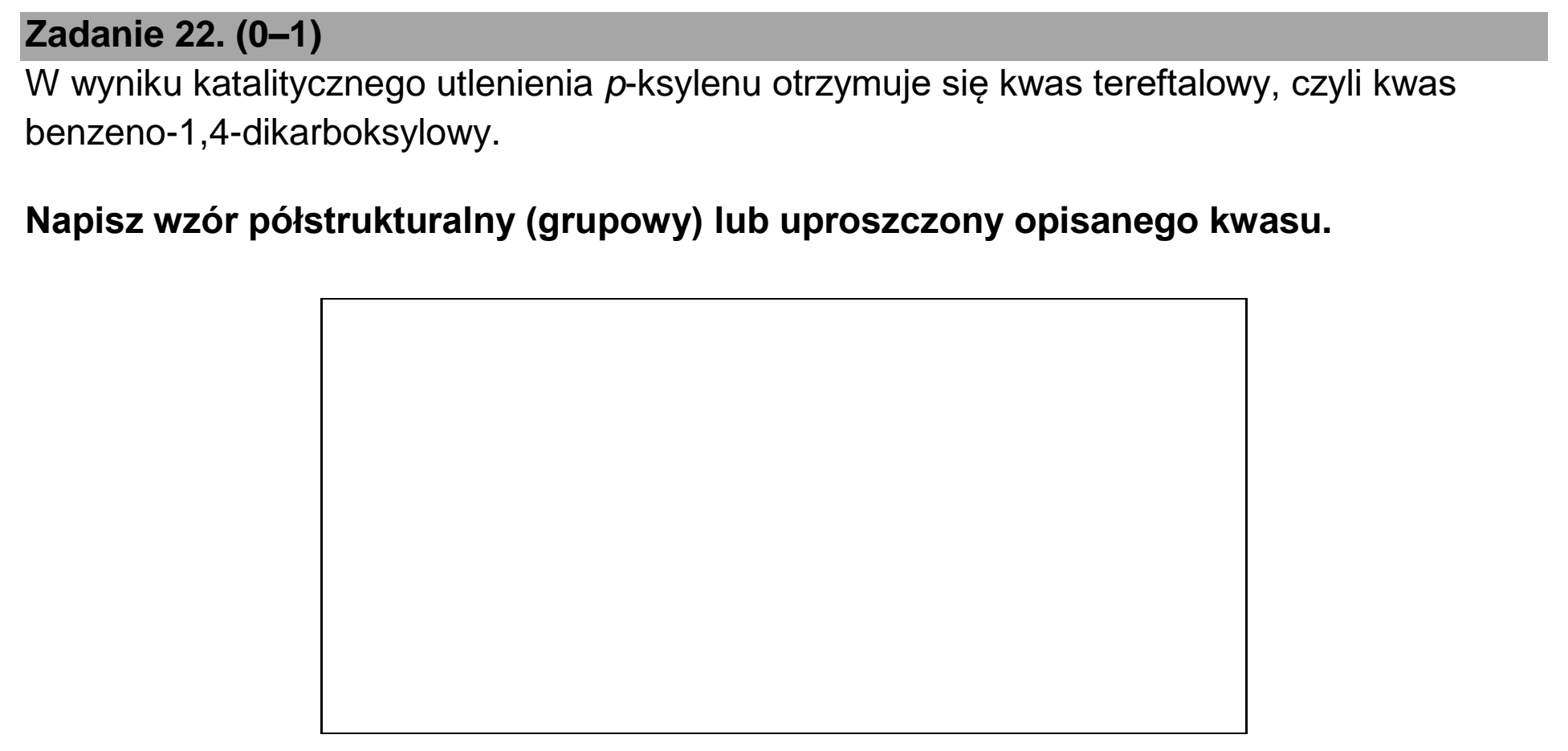 Matura, maj 2025, zadanie 22