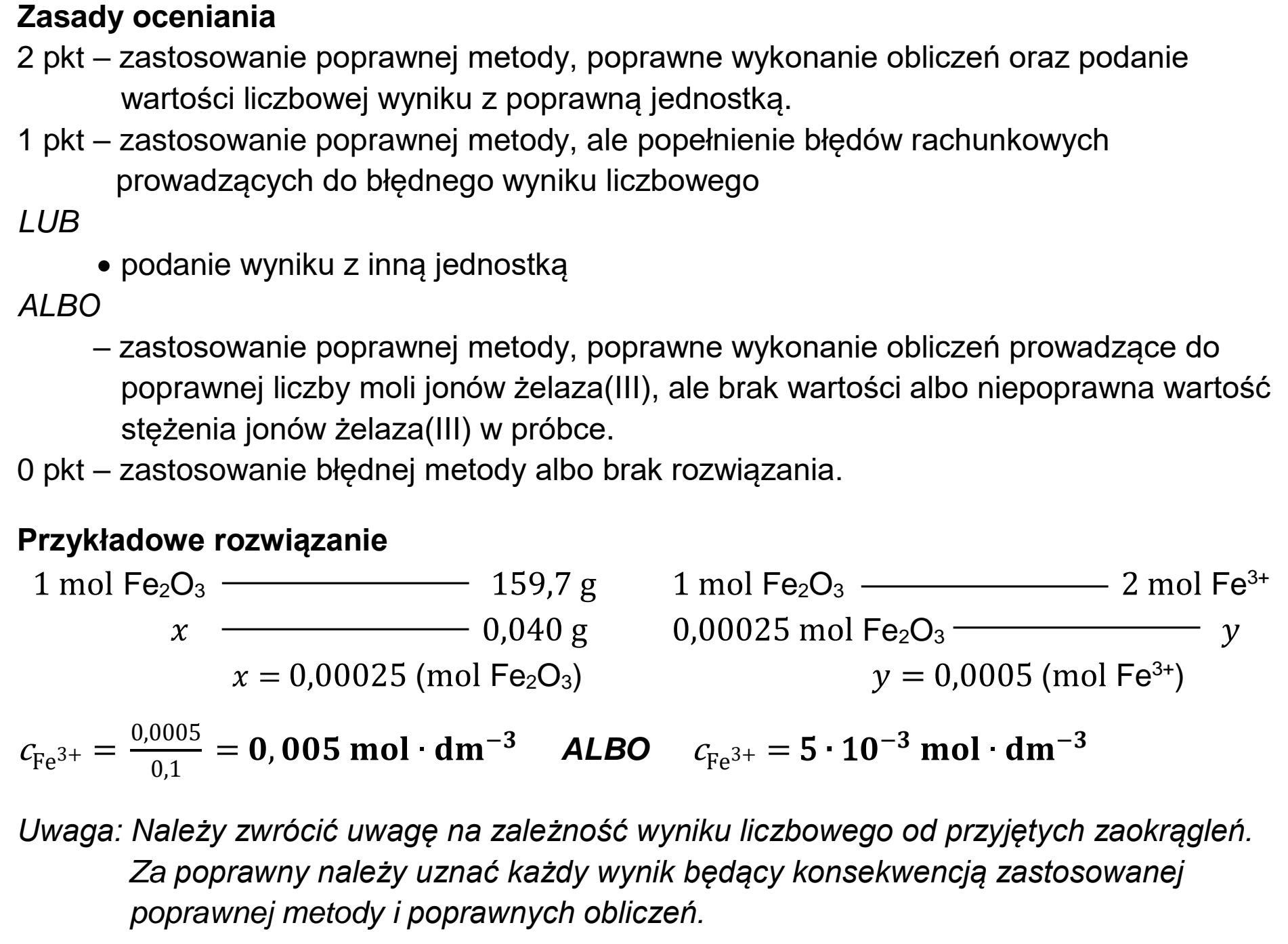 Matura, maj 2026, odpowiedź do zadania 14.1