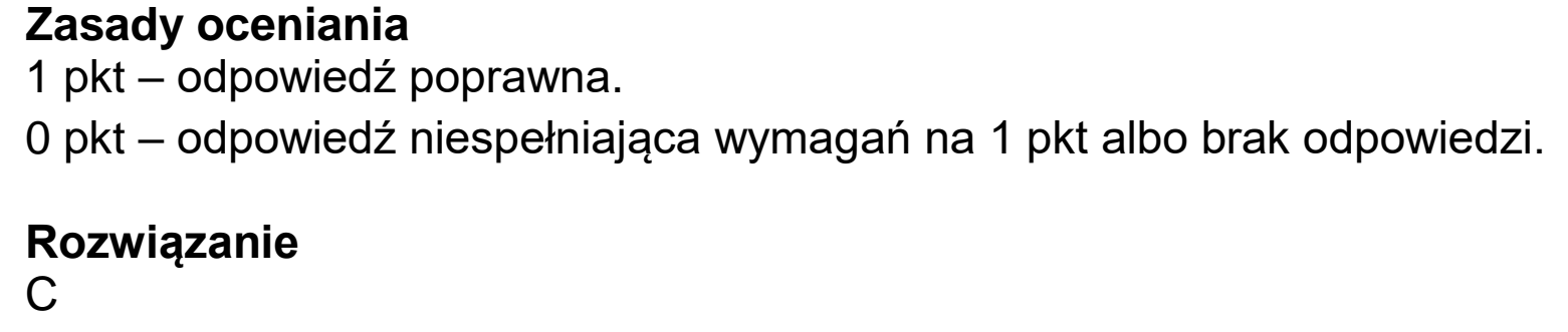Matura, maj 2026, odpowiedź do zadania 9.1