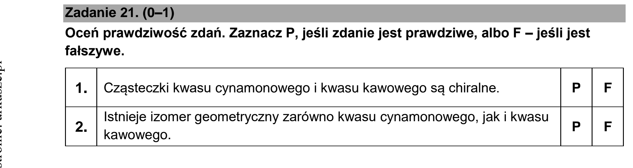 Matura, maj 2026, zadanie 21