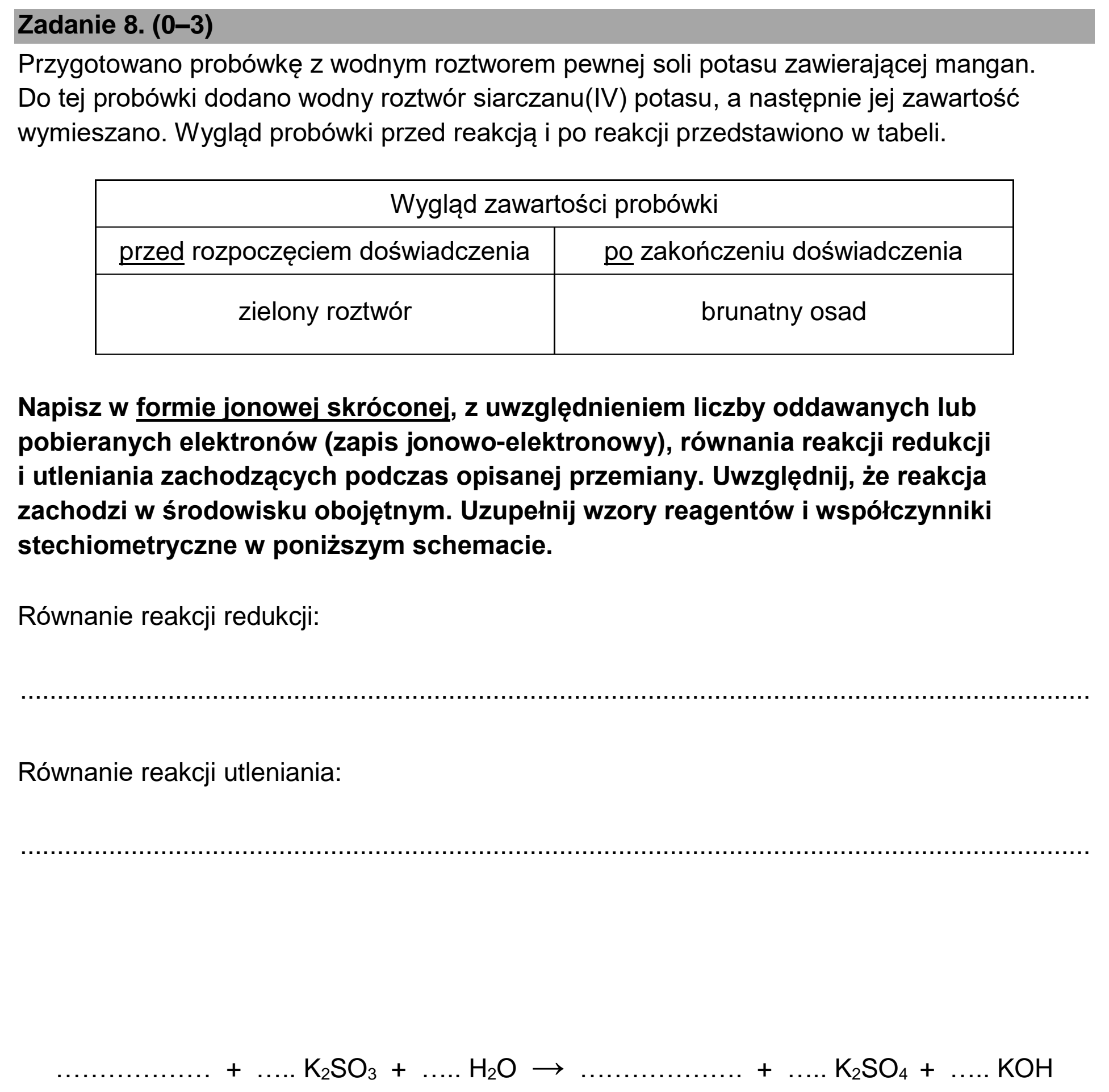 Matura, maj 2026, podgląd zadania 8