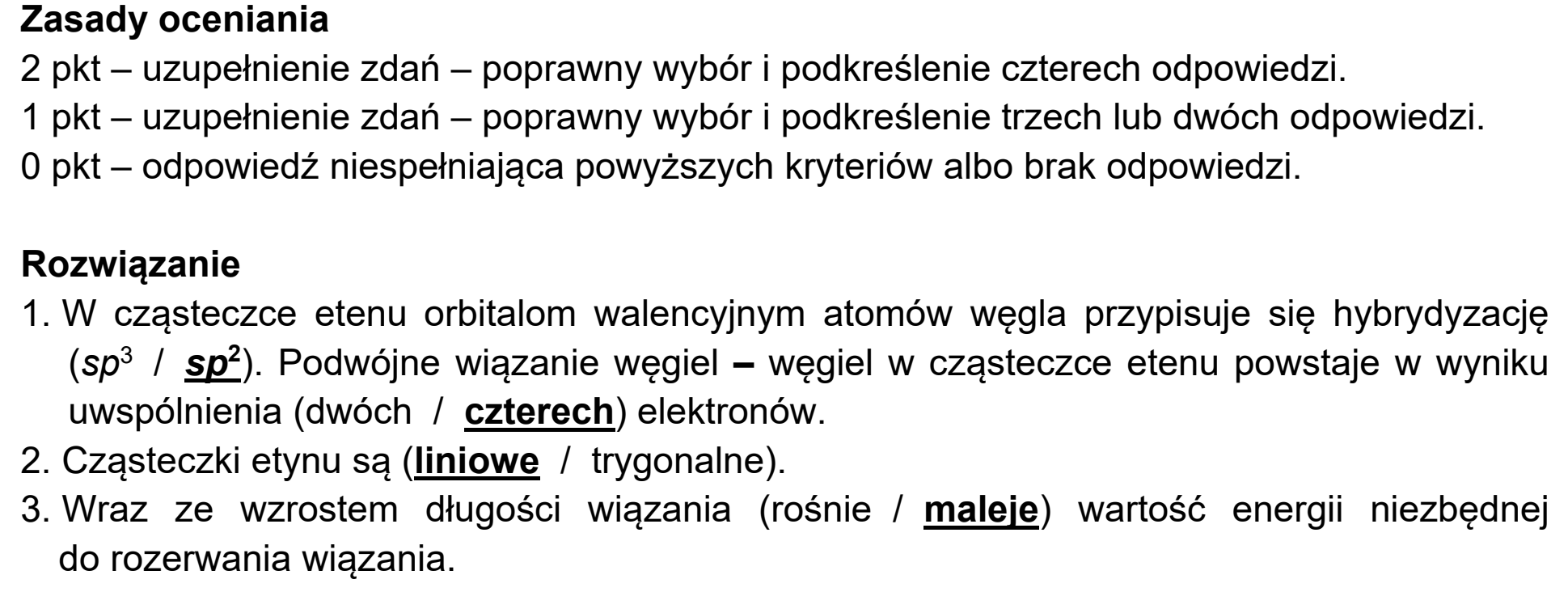 Matura próbna, marzec 2021, odpowiedź do zadania 20
