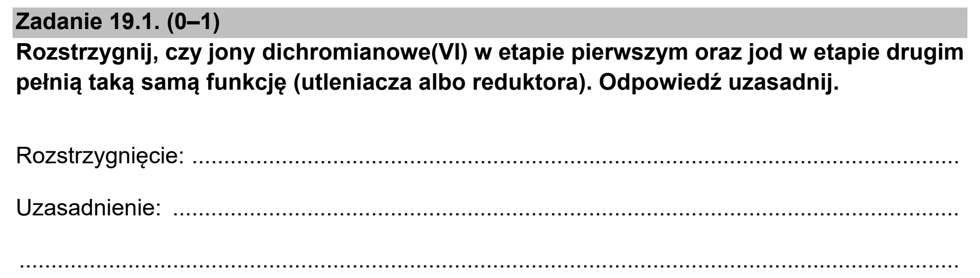 Matura próbna, marzec 2021, zadanie 19.1