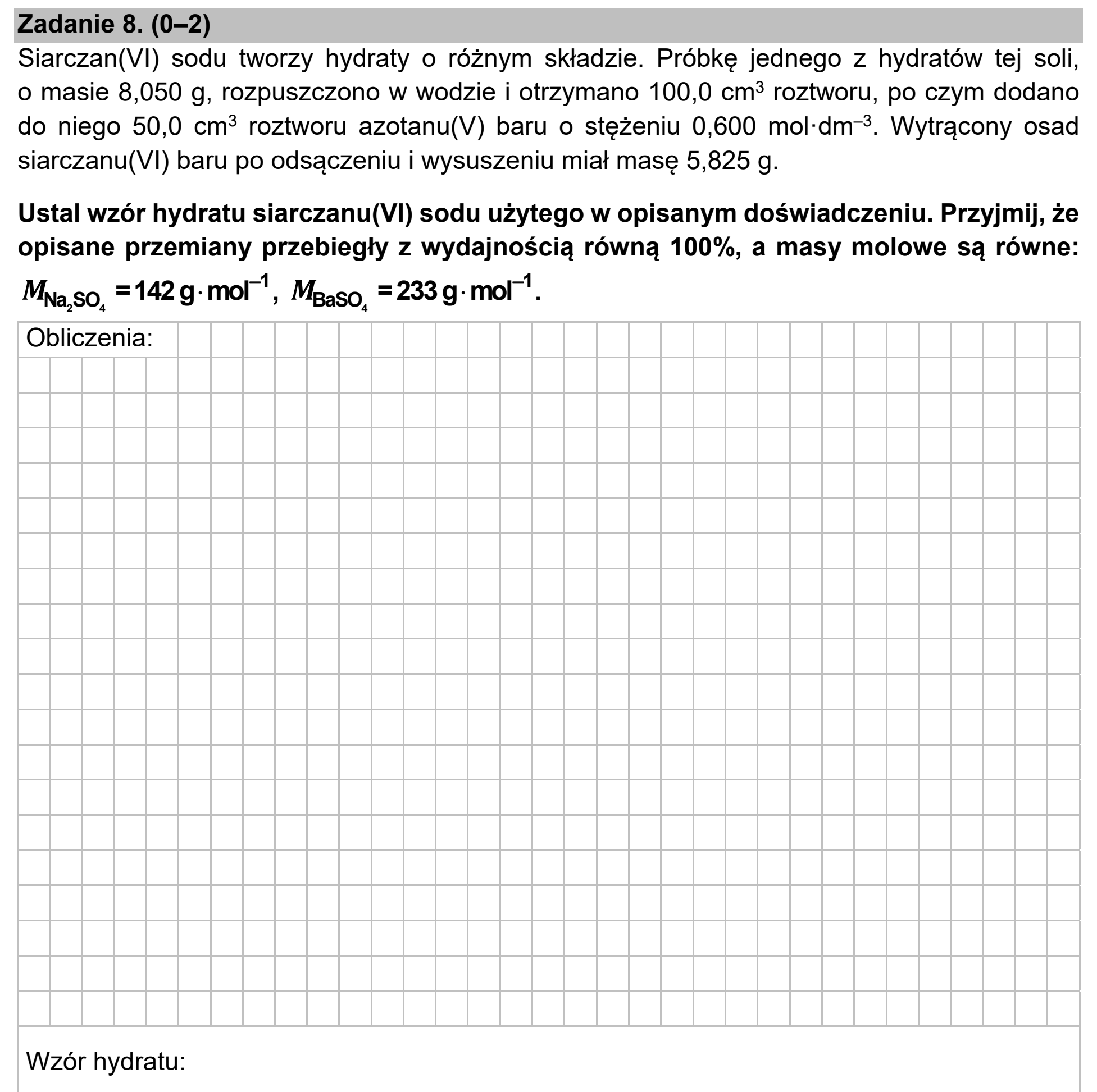 Matura próbna, marzec 2021, podgląd zadania 8