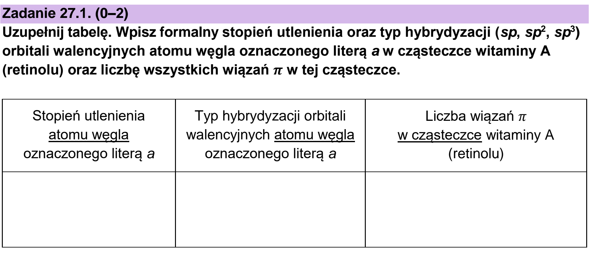 Matura dodatkowa, czerwiec 2023, zadanie 27.1