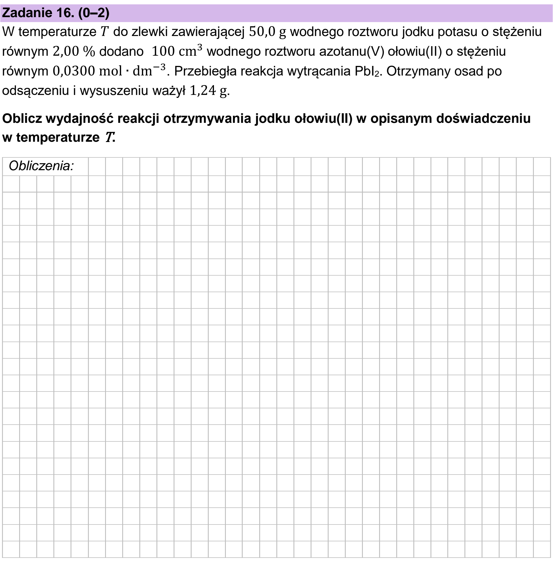 Matura dodatkowa, czerwiec 2024, zadanie 16