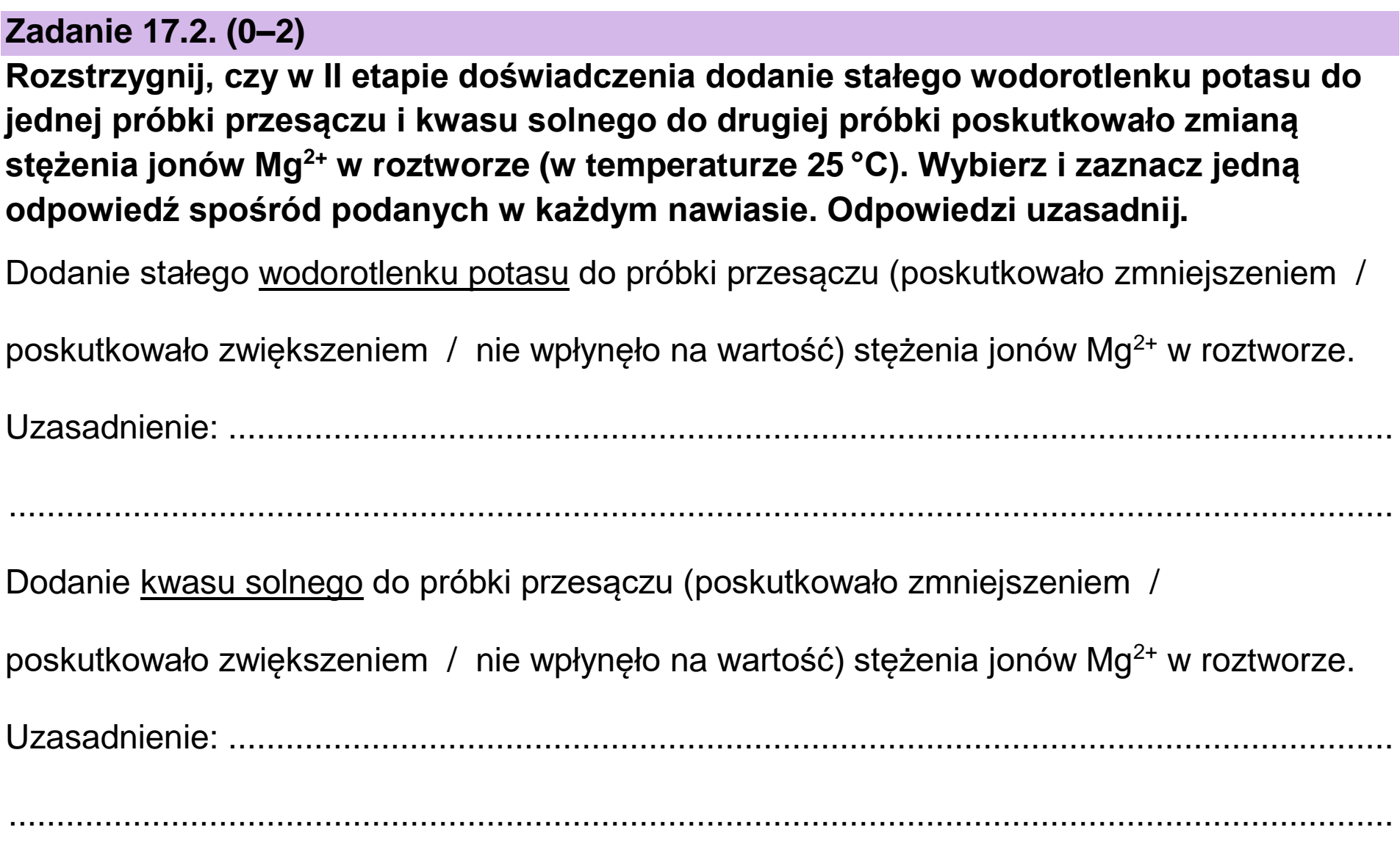 Matura dodatkowa, czerwiec 2024, zadanie 17.2