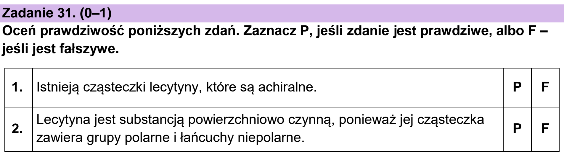 Matura dodatkowa, czerwiec 2024, zadanie 31