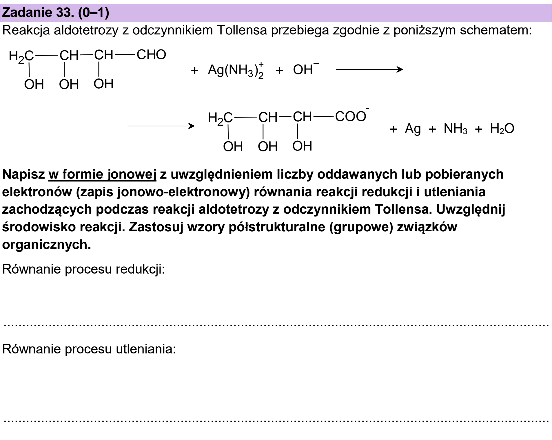 Matura dodatkowa, czerwiec 2024, zadanie 33