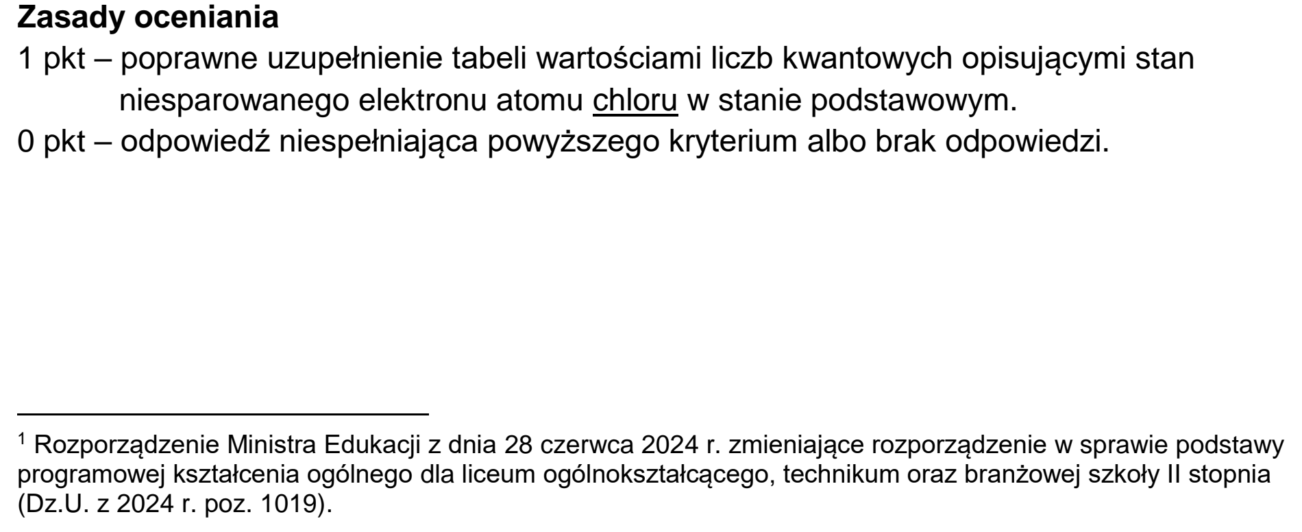 Matura dodatkowa, czerwiec 2025, odpowiedź do zadania 1.2
