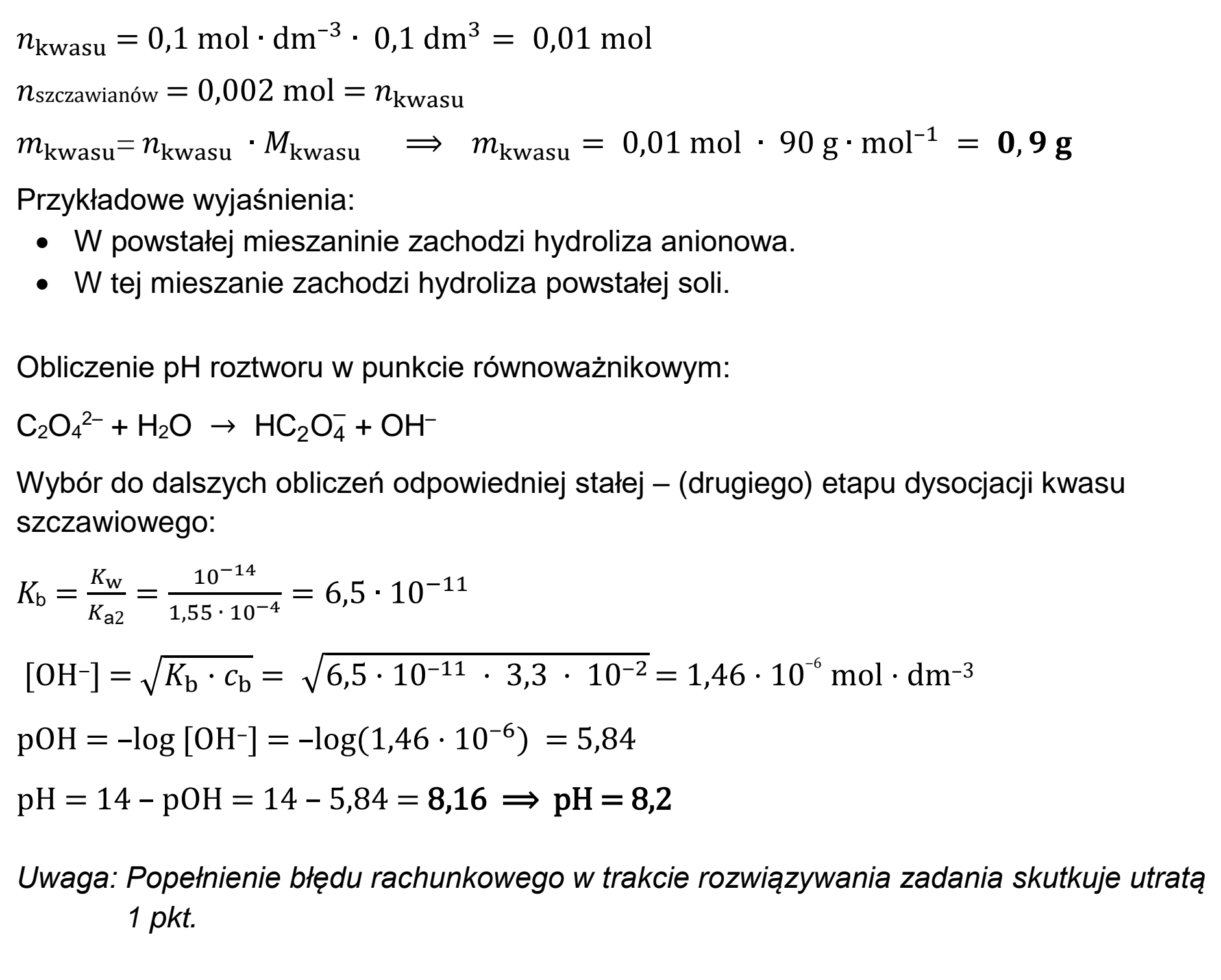 Matura dodatkowa, czerwiec 2025, odpowiedź do zadania 26, fragment 2