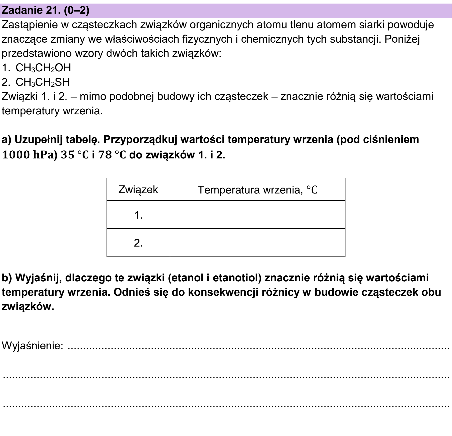 Matura dodatkowa, czerwiec 2025, zadanie 21