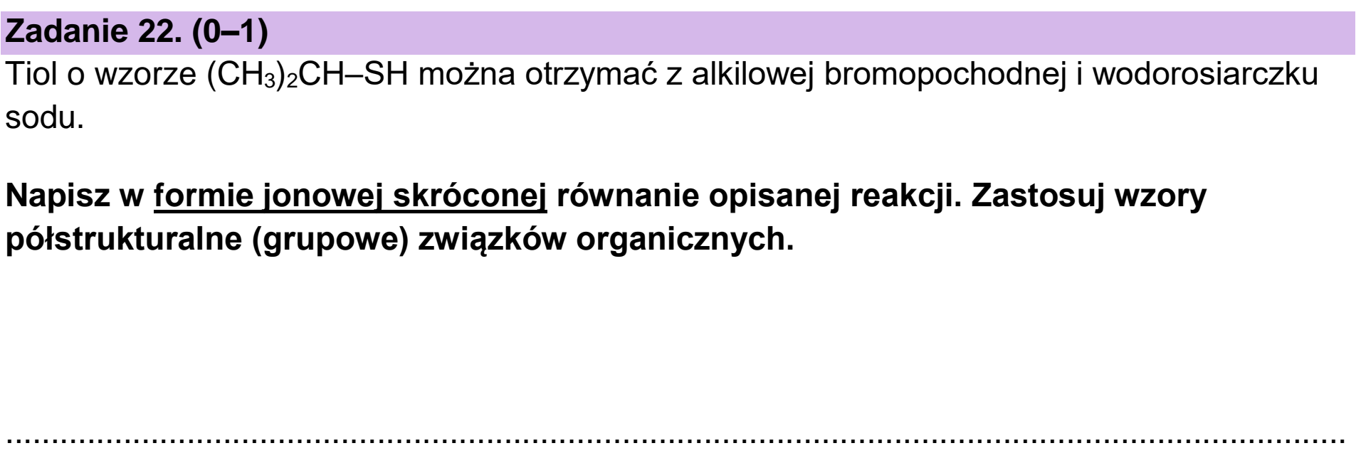Matura dodatkowa, czerwiec 2025, zadanie 22