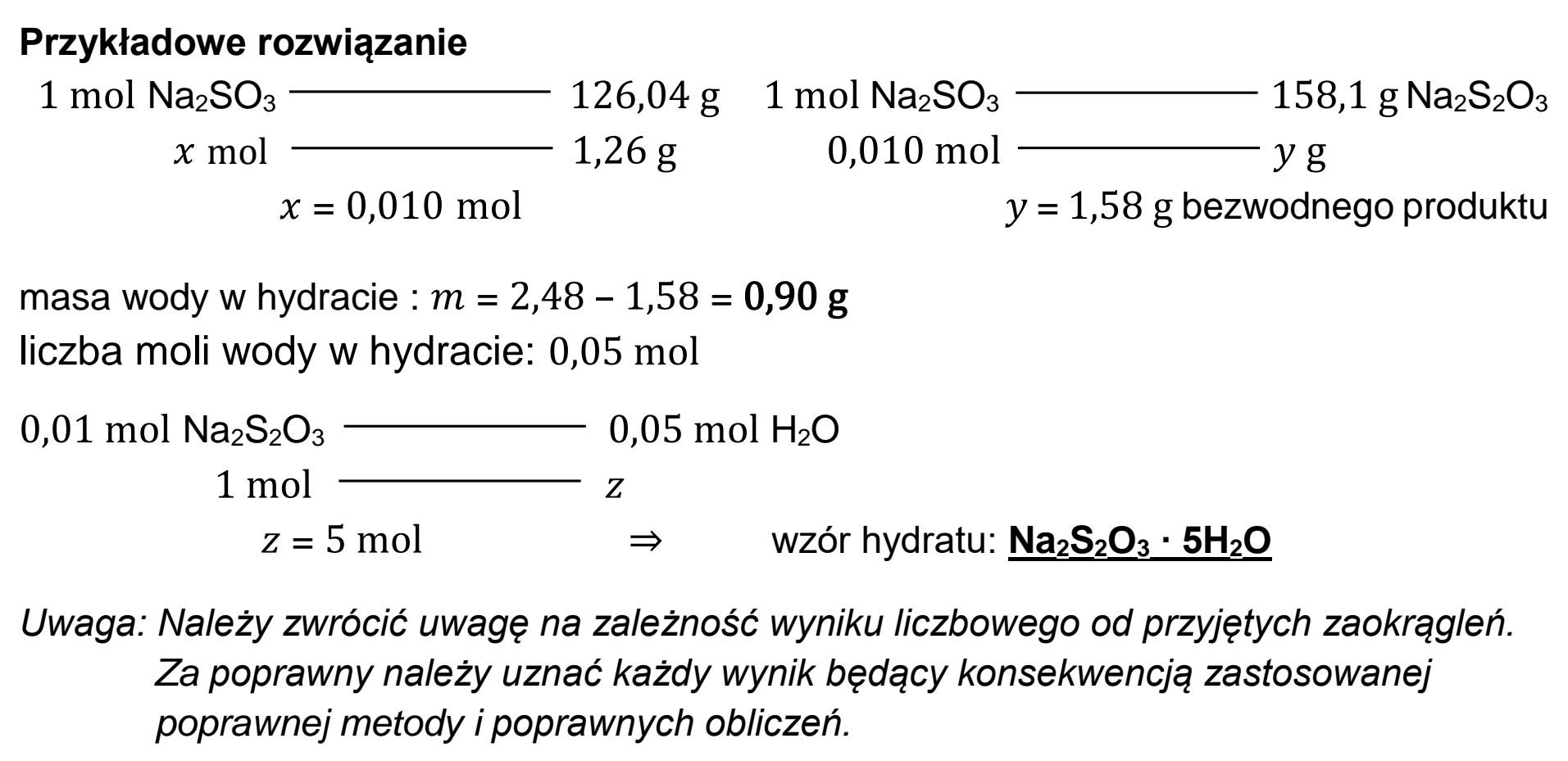 Matura dodatkowa, czerwiec 2026, odpowiedź do zadania 15, fragment 2