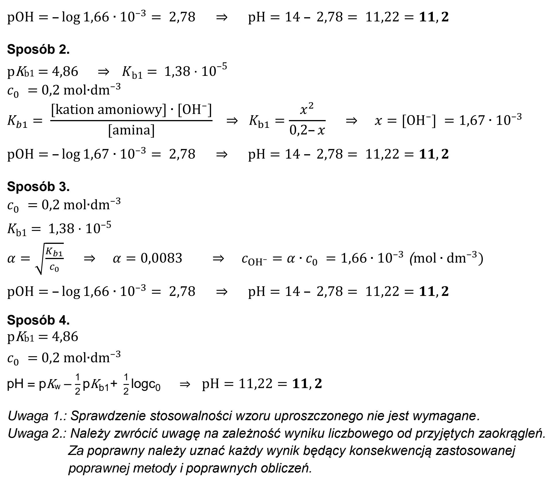 Matura dodatkowa, czerwiec 2026, odpowiedź do zadania 26.4, fragment 2